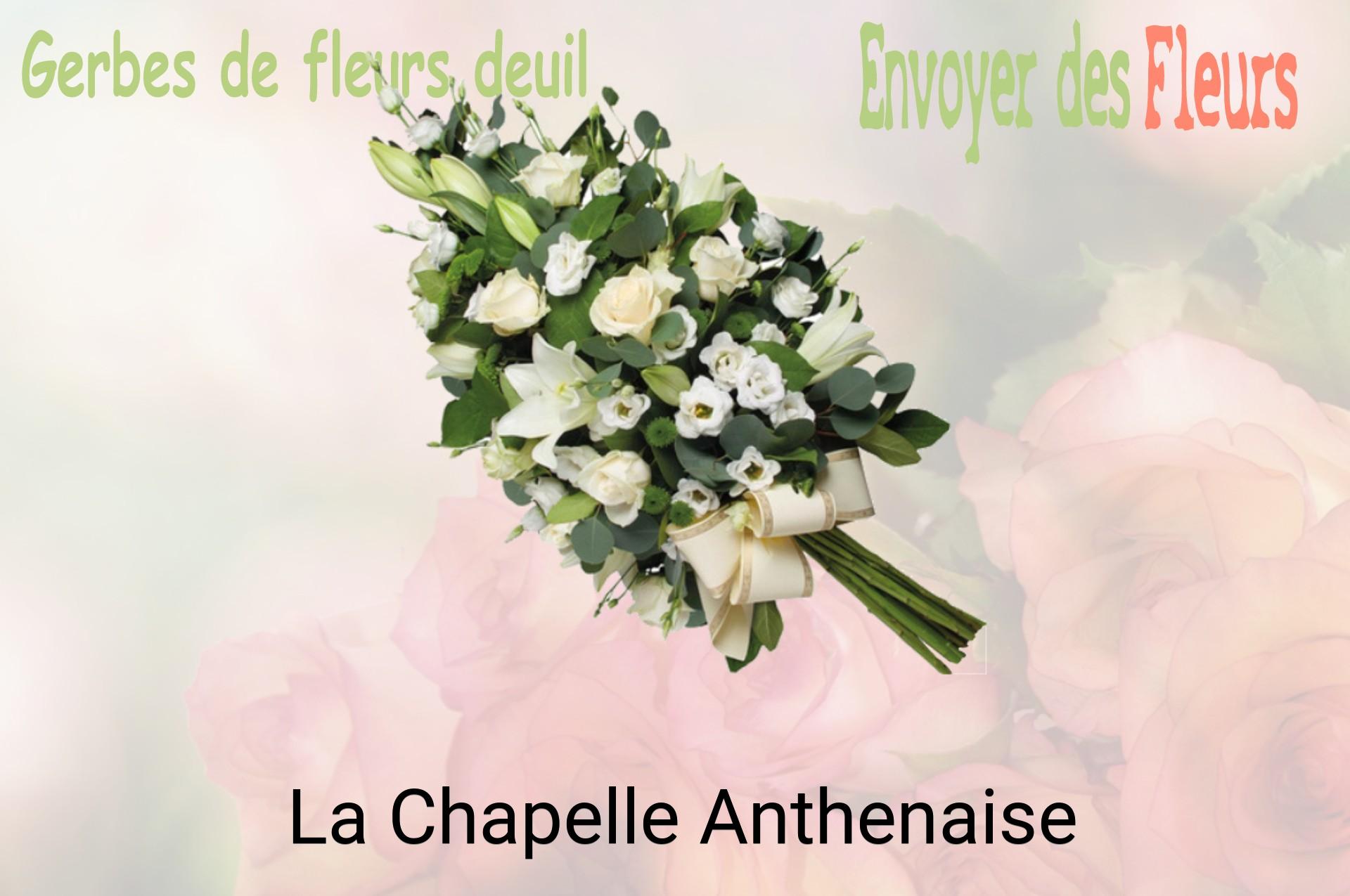 Gerbe de fleurs de deuil livrée à La Chapelle-Anthenaise